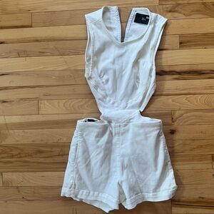 3x1 White Sleeveless Romper